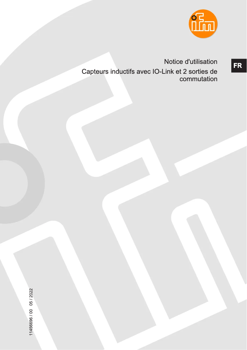 Page 1 de la notice Manuel utilisateur IFM II5984