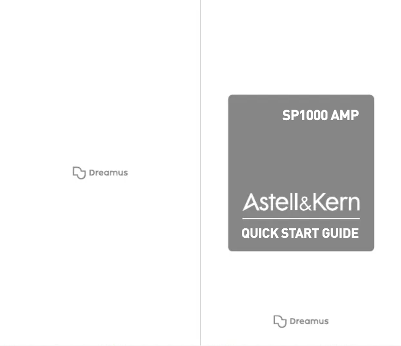 Page n°1 - Guide de démarrage rapide Astell&Kern SP1000 AMP