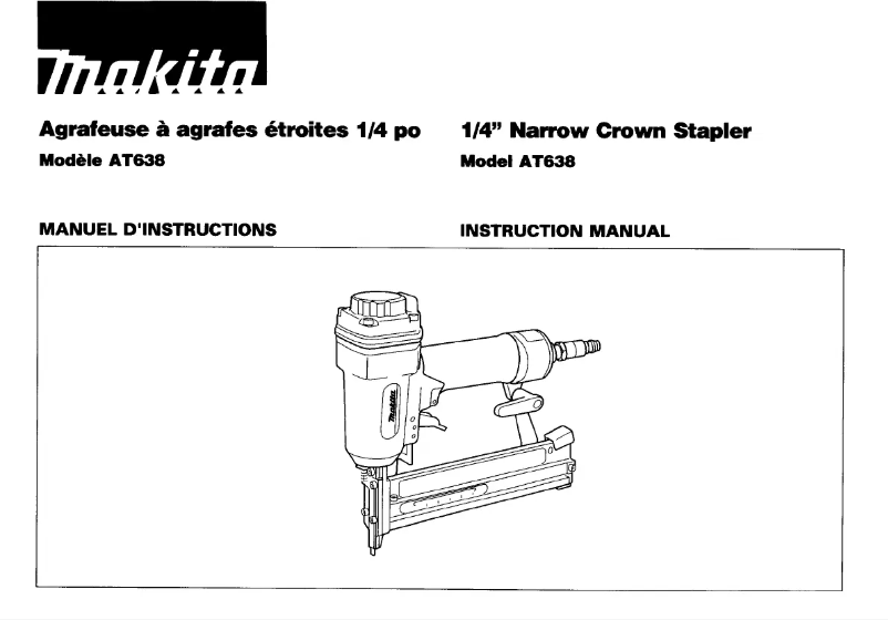 Page n°1 - Manuel utilisateur Makita AT638
