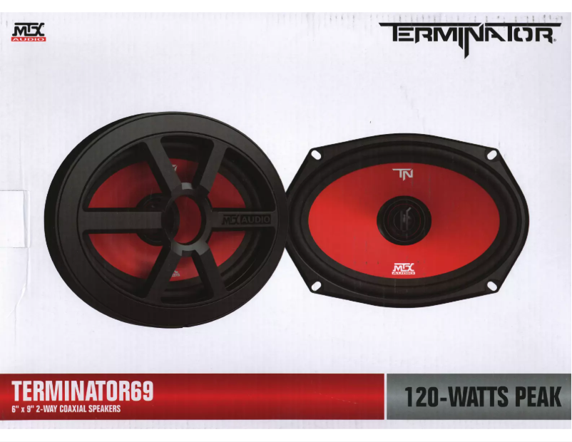 Page 1 de la notice Manuel utilisateur MTX Audio Terminator 69