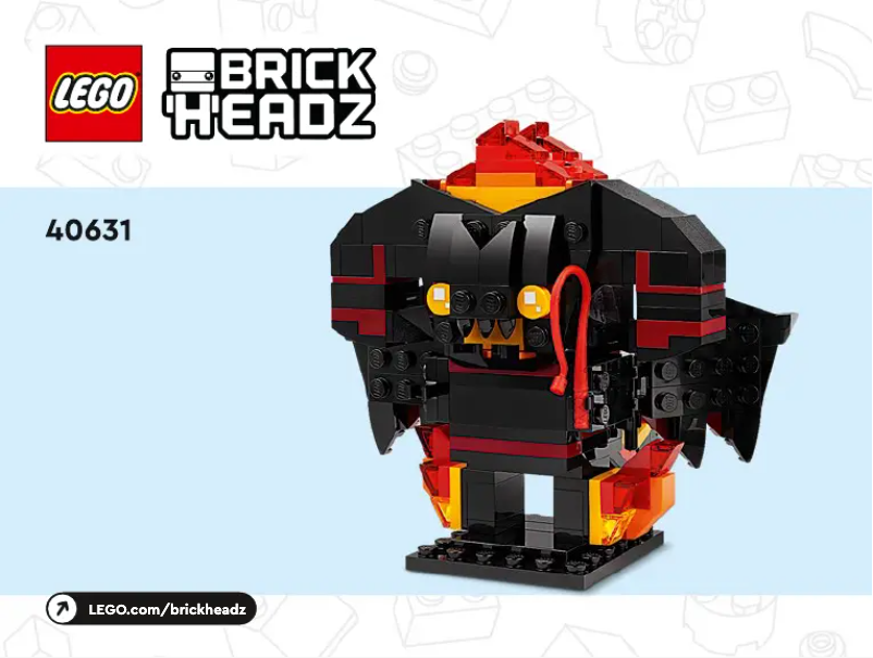 Page 1 de la notice Manuel utilisateur Lego Brickheadz 40631