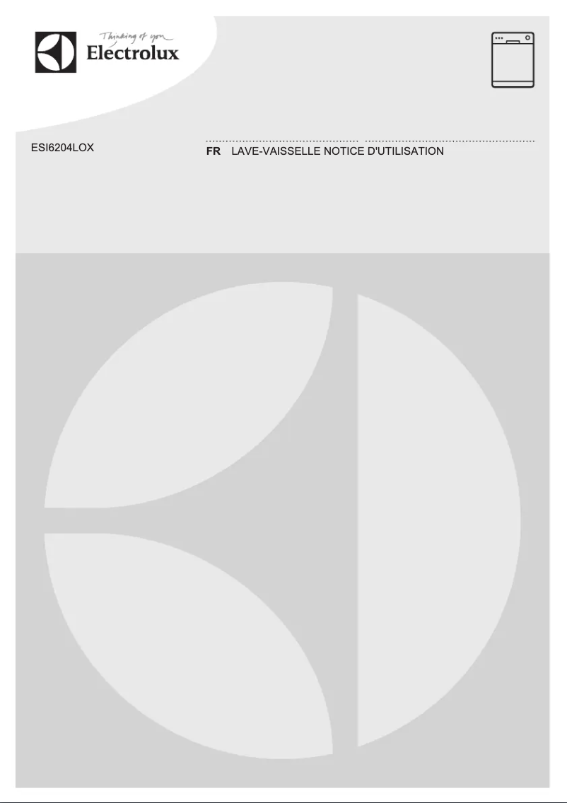 Image de la première page du manuel de l'appareil ESI6204LOX