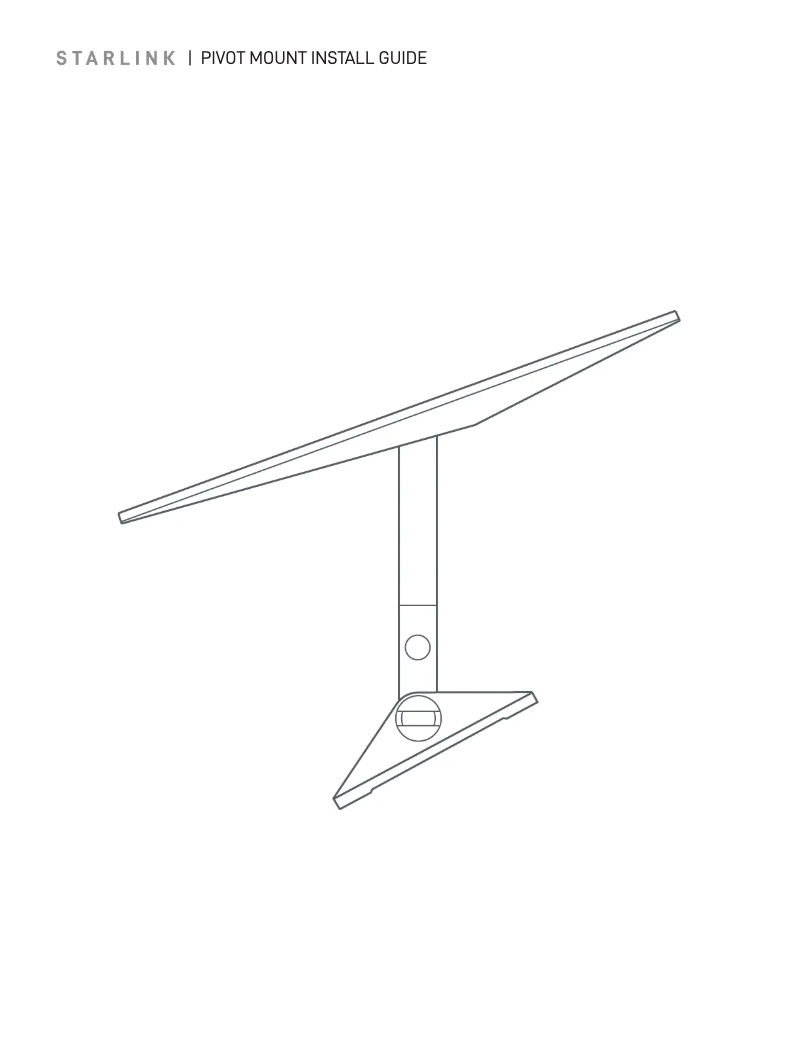 Page 1 de la notice Manuel utilisateur StarIink Pivot Mount
