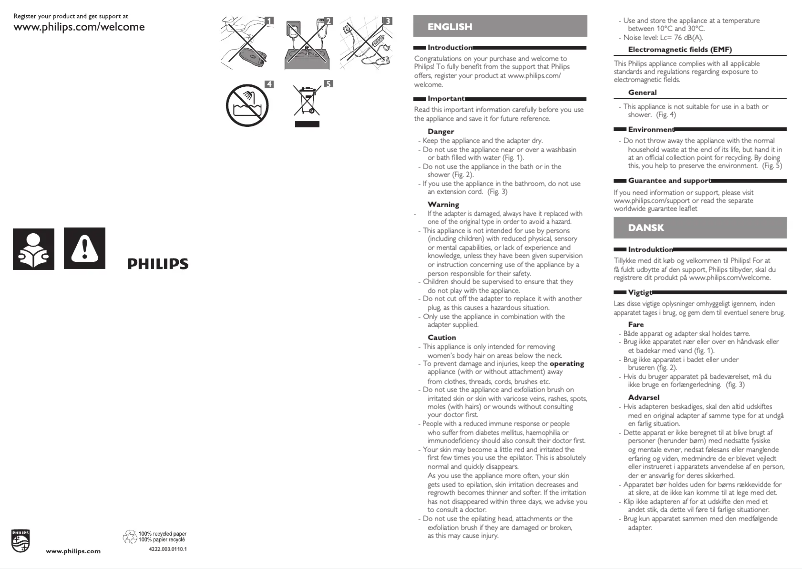 Página 1 del manual Manual de usuario Philips SatinSoft HP6514
