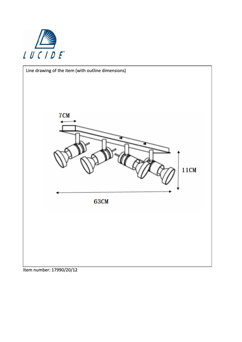 Page 1 de la notice Manuel utilisateur Lucide Twinny 17990/20/12