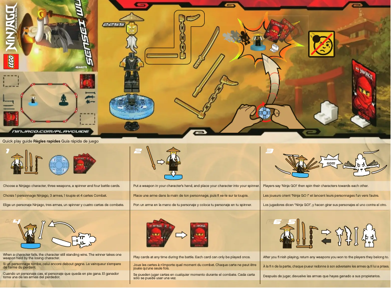 Page n°1 - Manuel utilisateur Lego NINJAGO 2255