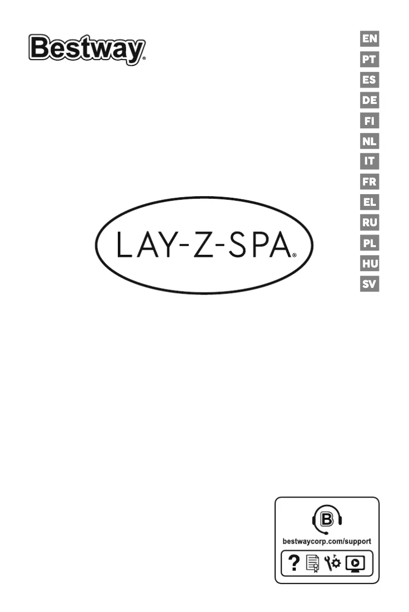 Page 1 de la notice Manuel utilisateur Bestway Lay-Z-Spa 60165