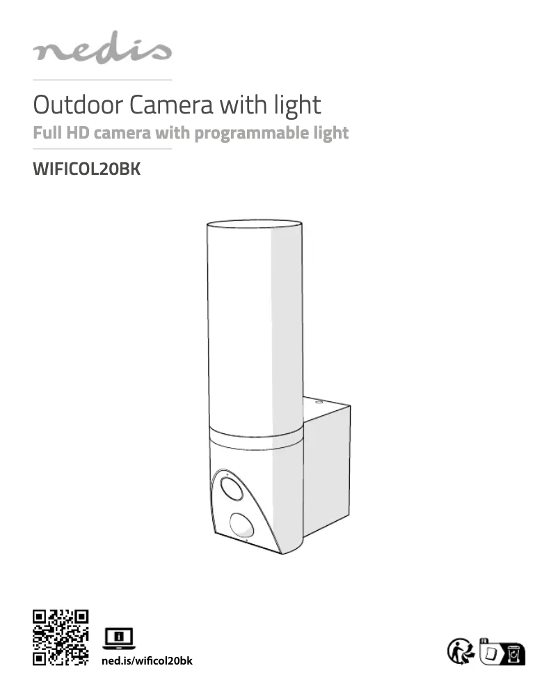 Page n°1 - Manuel utilisateur Nedis WIFICOL20BK