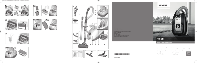 Page 1 de la notice Manuel utilisateur Siemens VSQ8SENM3