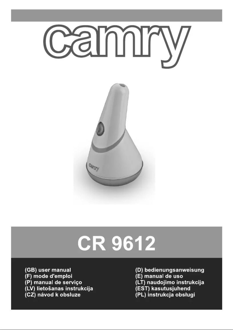 Page n°1 - Manuel utilisateur Camry CR 9612