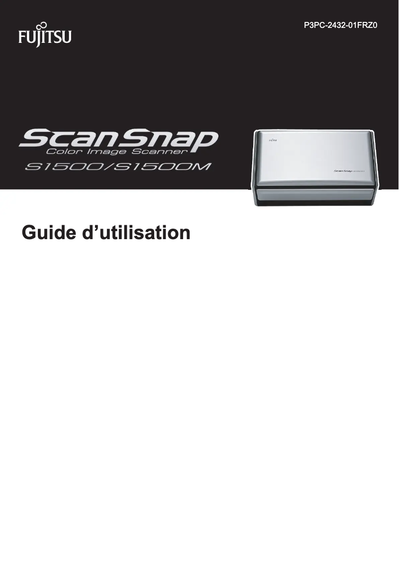 Page n°1 - Manuel utilisateur Fujitsu ScanSnap S1500 Deluxe