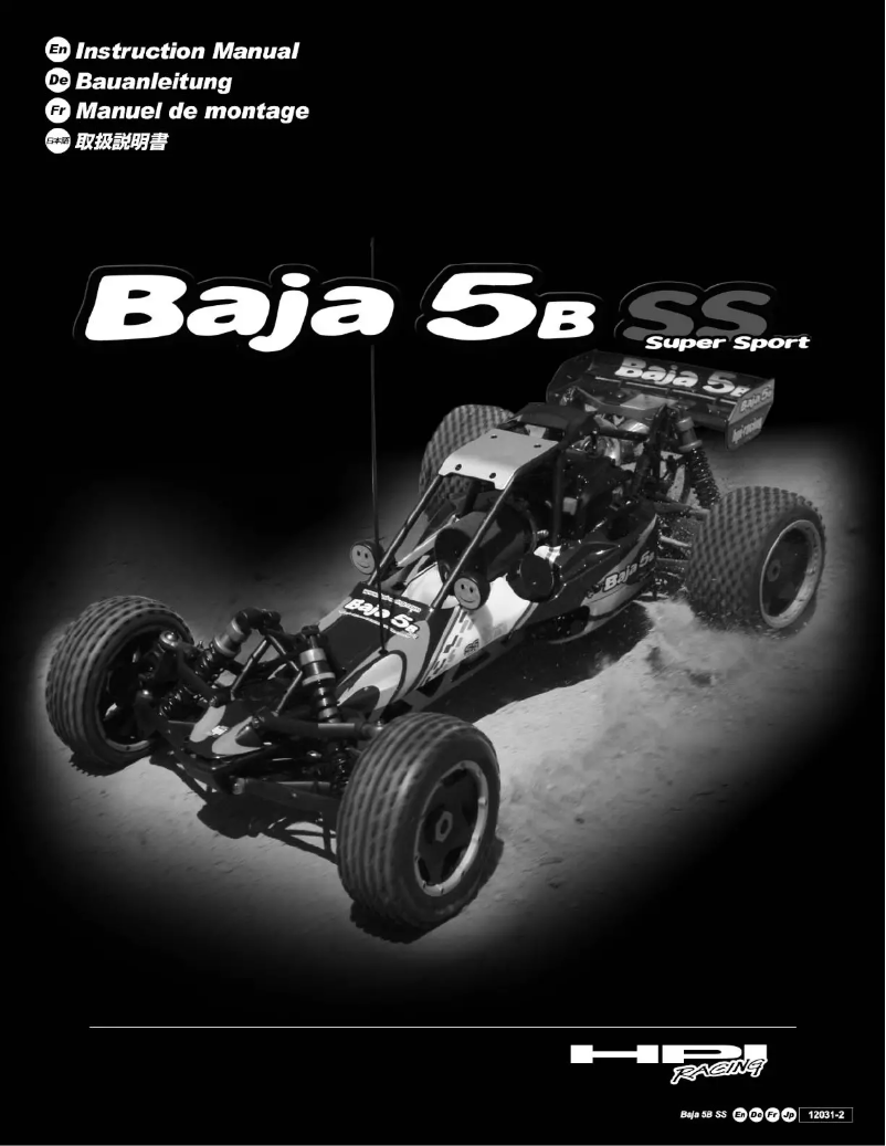 Page n°1 - Manuel utilisateur HPI Racing Baja 5B Super Sport