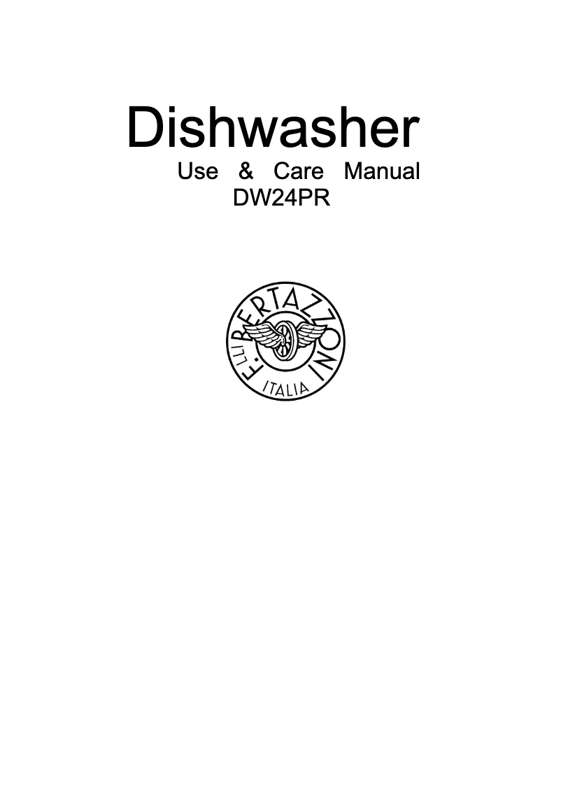 Page 1 de la notice Manuel utilisateur Bertazzoni DW24