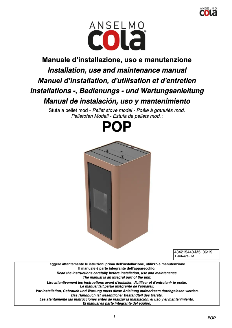 Página 1 del manual Manual de usuario Blaze Pop