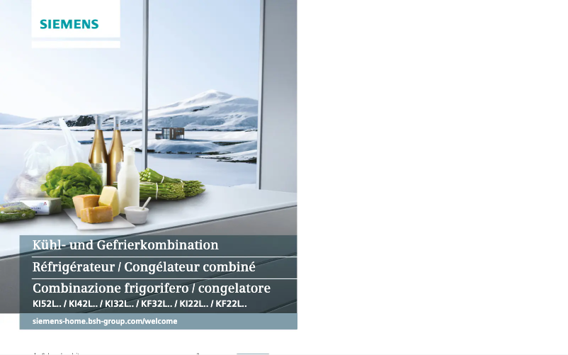 Image de la première page du manuel de l'appareil iQ500 KI42LAD40H