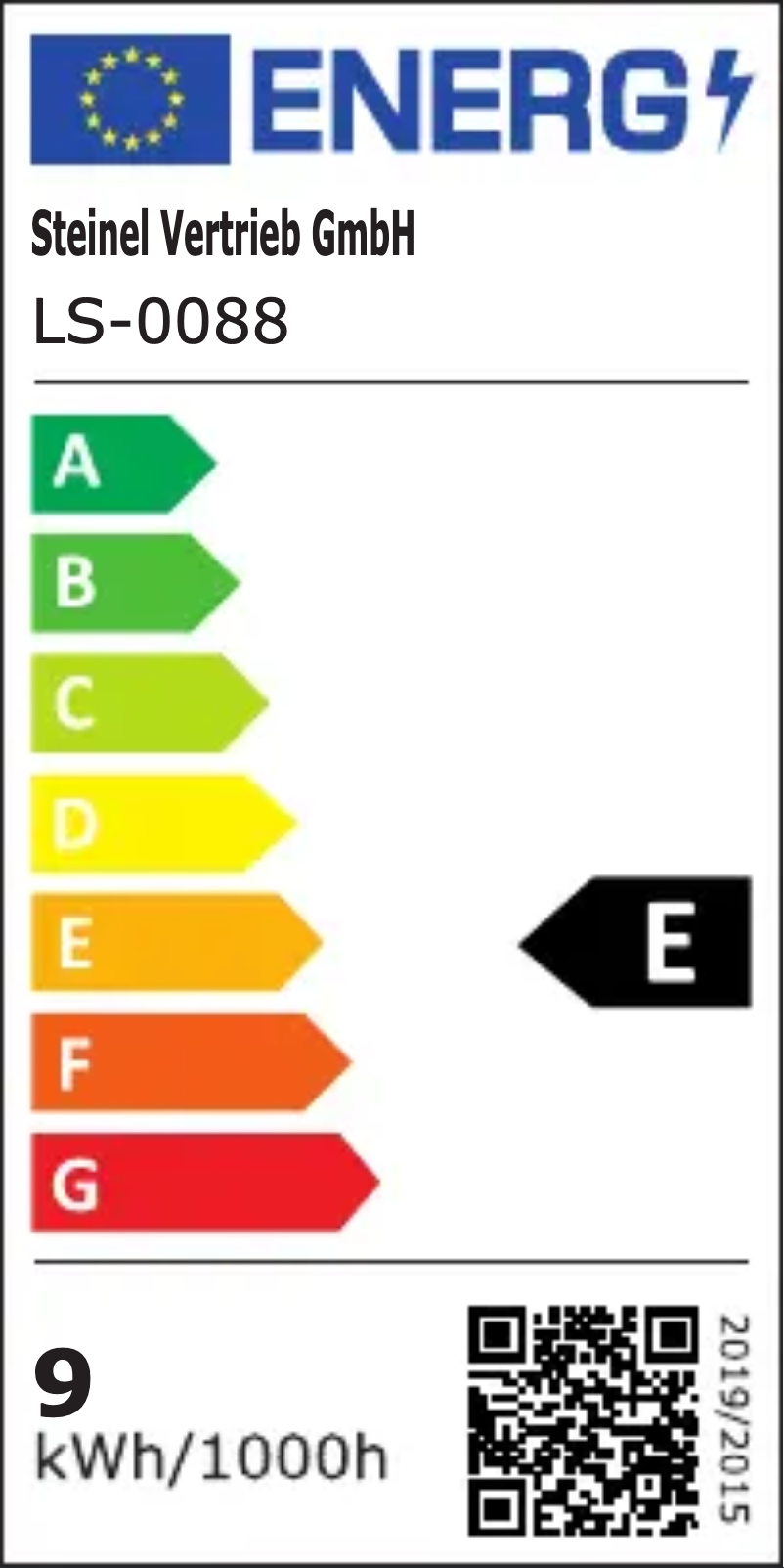 Página 1 del manual Etiqueta energética Steinel RS M1 S