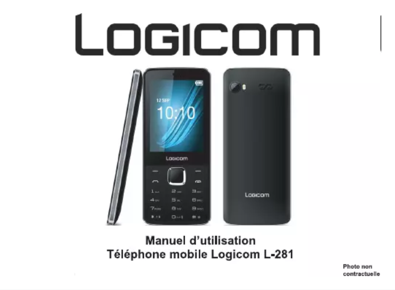 Page 1 de la notice Manuel utilisateur Logicom L-281