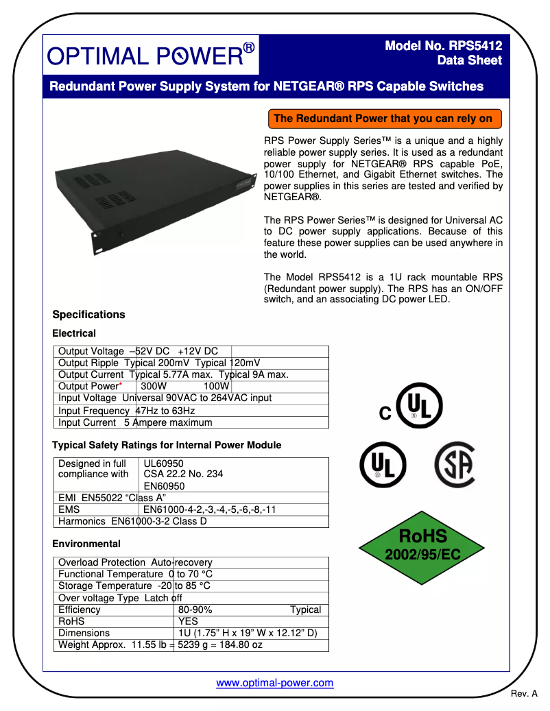 Image de la première page du manuel de l'appareil RPS5412