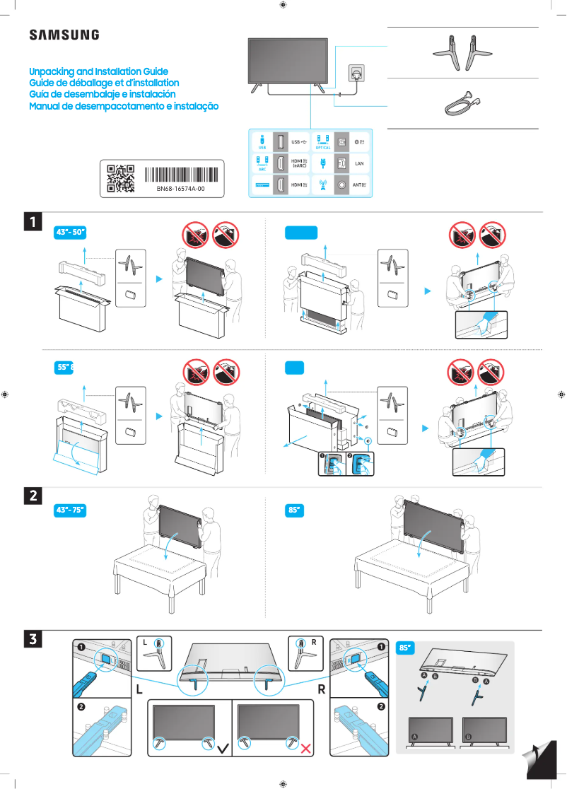 Page 1 de la notice Manuel utilisateur Samsung BE65C-H