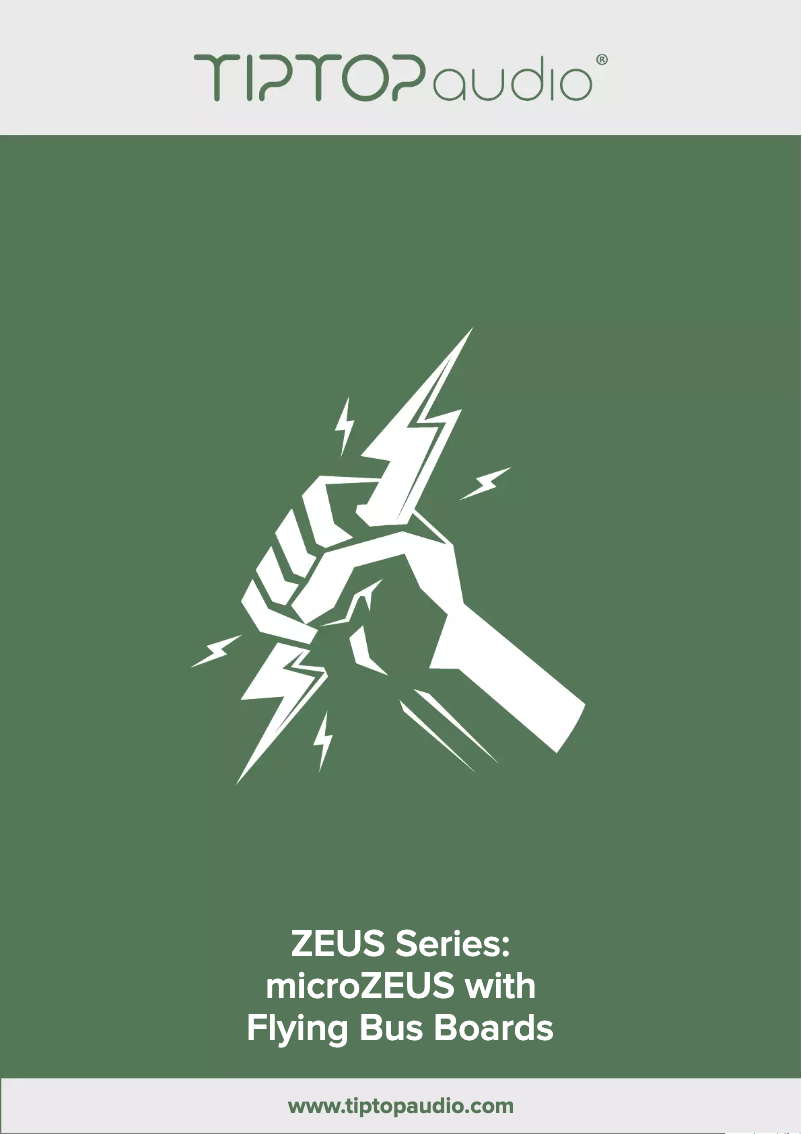 Image de la première page du manuel de l'appareil µZEUS
