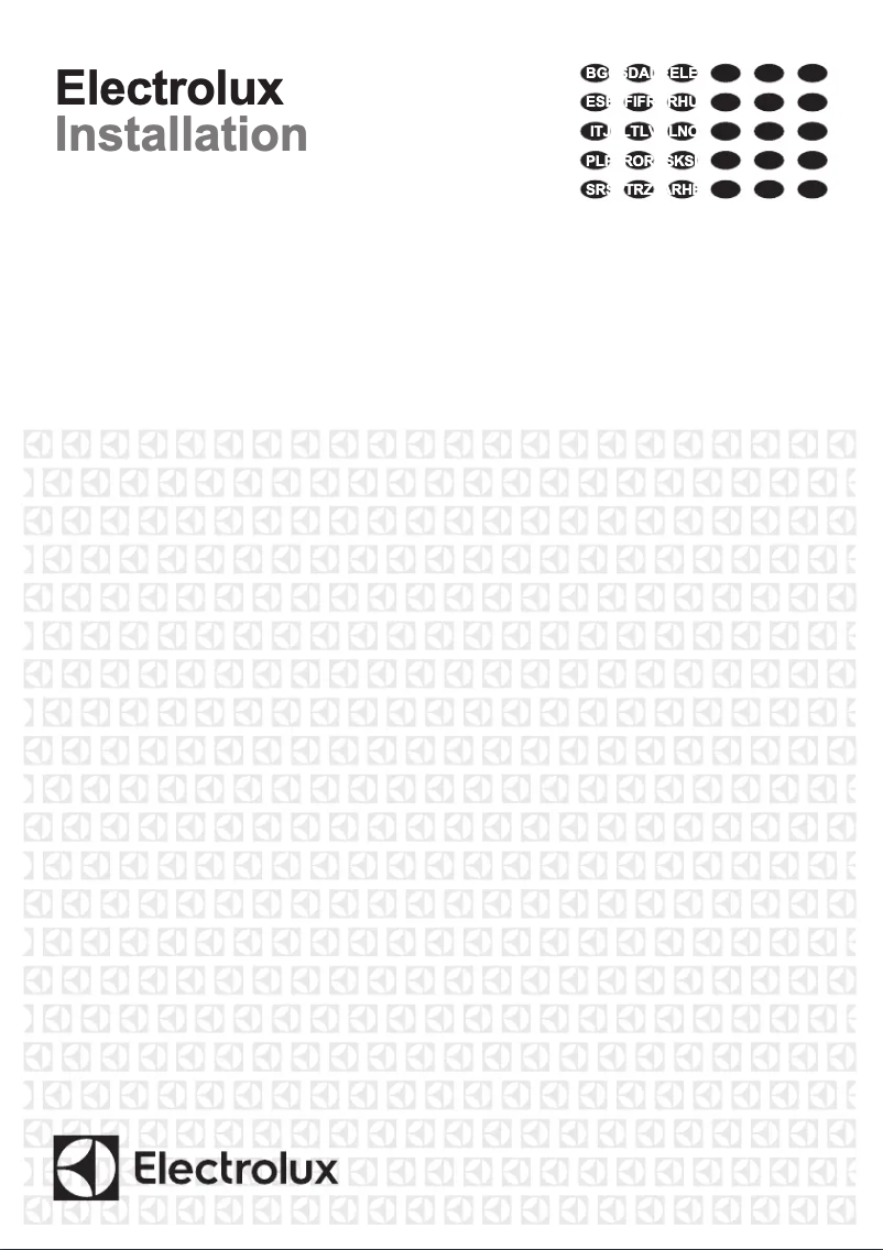 Page 1 de la notice Guide d'installation Electrolux EOE8P11X