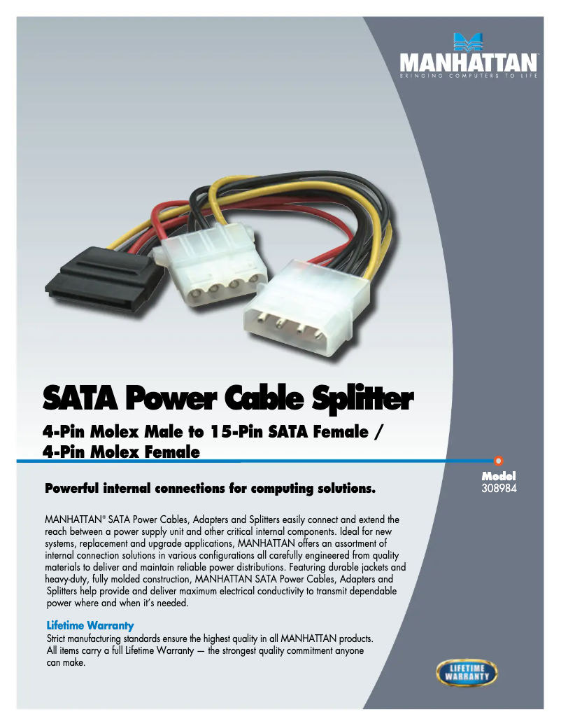 Image de la première page du manuel de l'appareil 308984