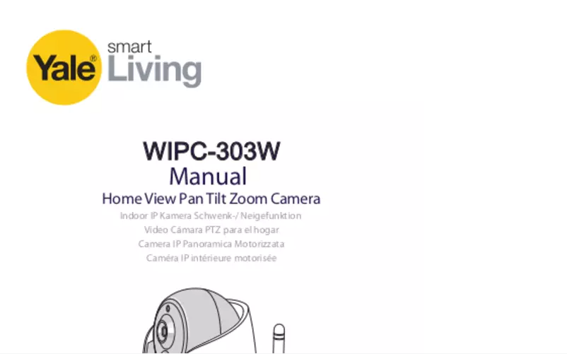 Page n°1 - Manuel utilisateur Yale WIPC-303W