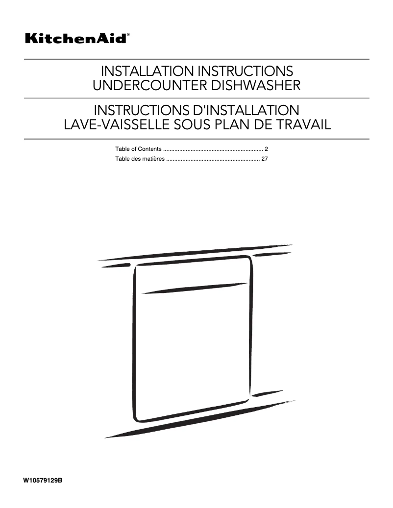 Image de la première page du manuel de l'appareil KDTM354D
