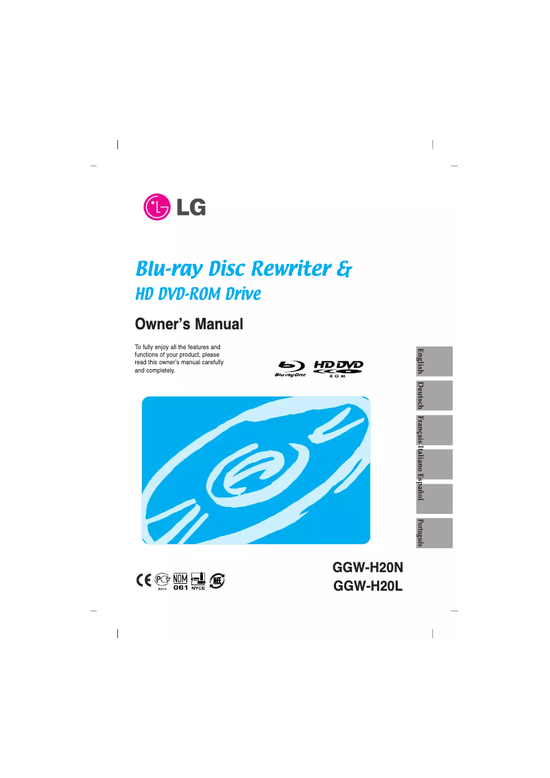 Image de la première page du manuel de l'appareil GGW-H20L
