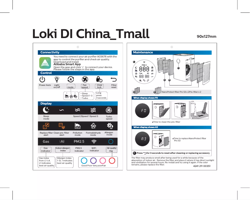 Imagen de la primera página del manual del dispositivo AC6676