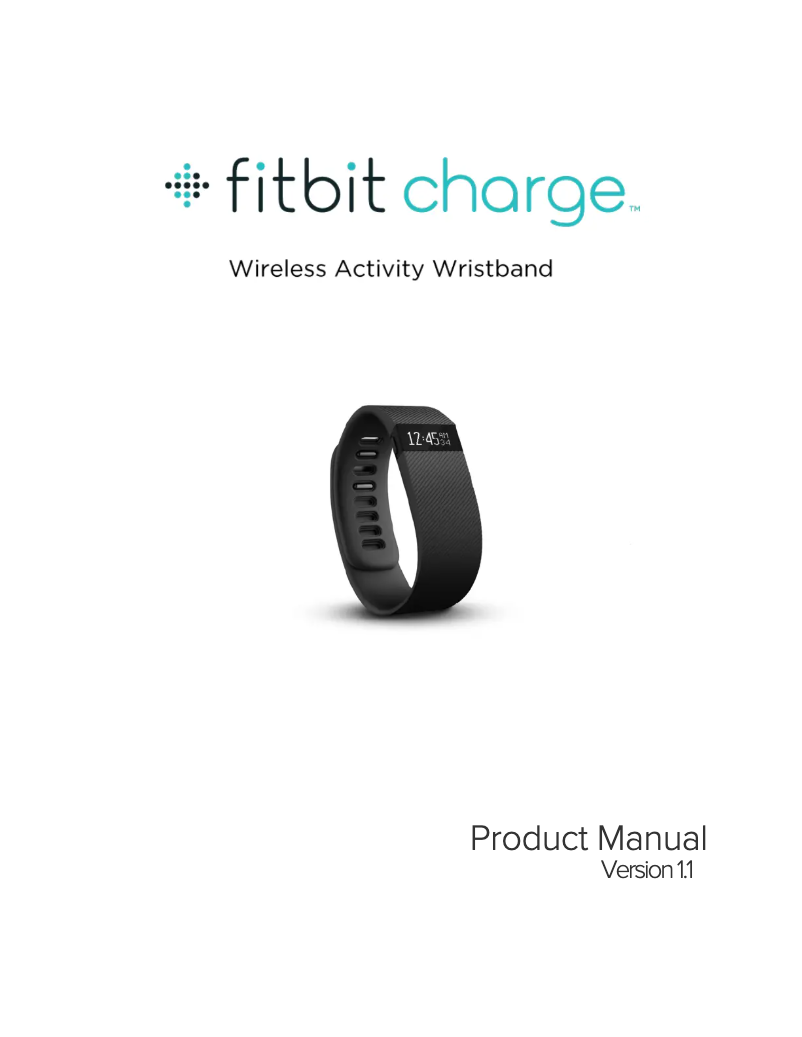 Page 1 de la notice Manuel utilisateur Fitbit Charge