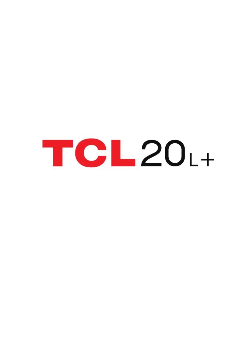 Page n°1 - Manuel utilisateur TCL 20L+