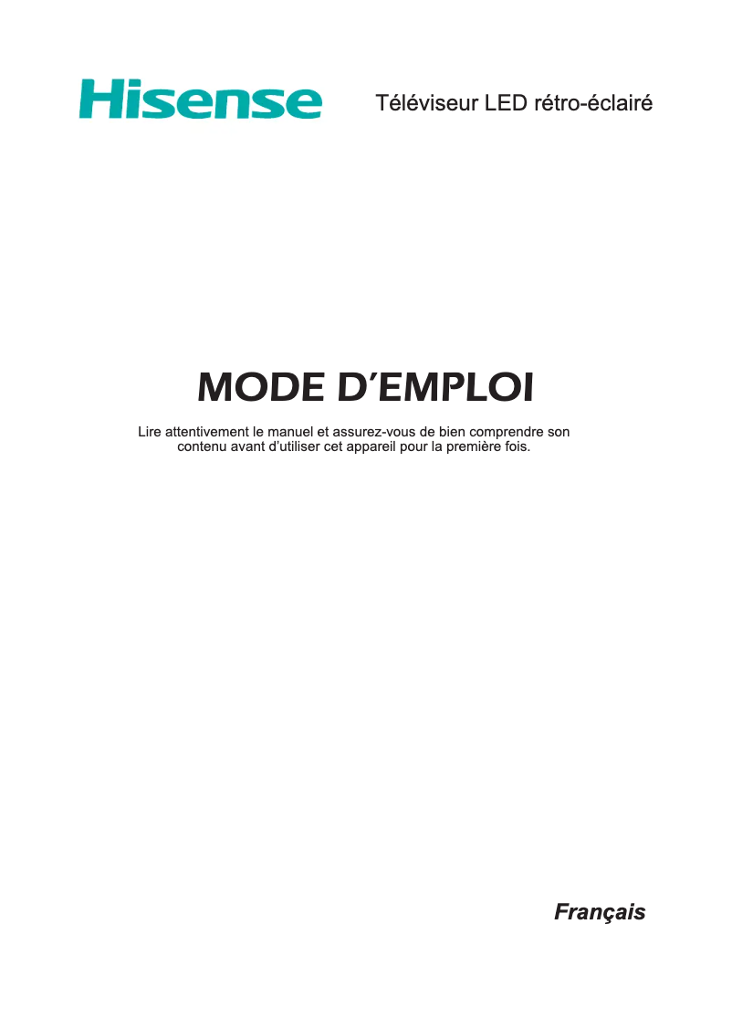 Image de la première page du manuel de l'appareil 65MEC7050