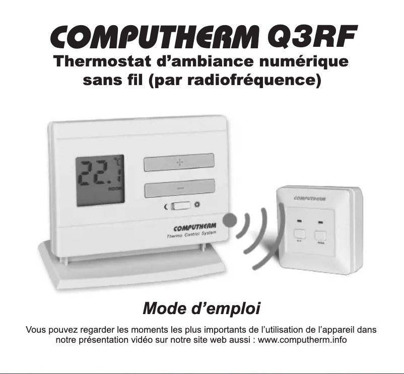Image de la première page du manuel de l'appareil Q3RF
