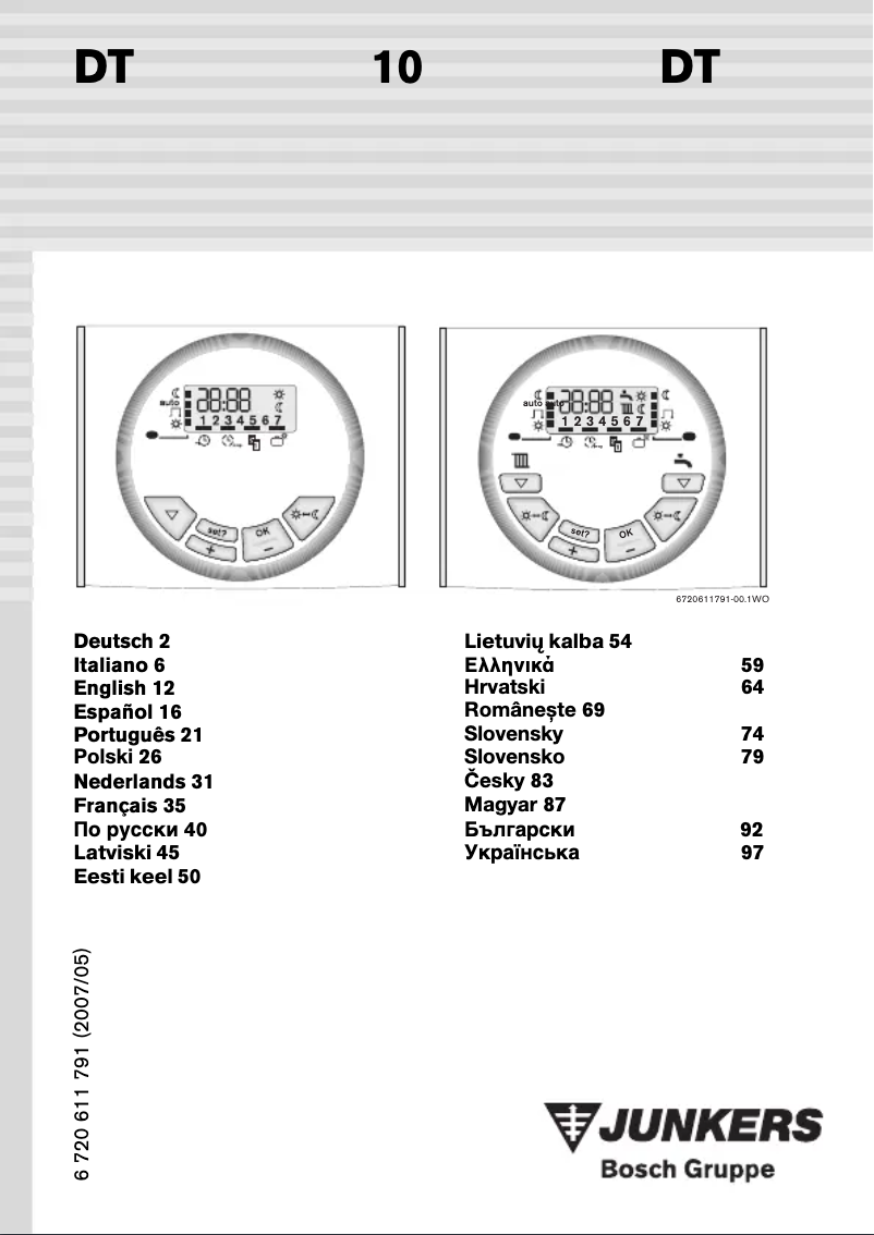 Image de la première page du manuel de l'appareil DT10