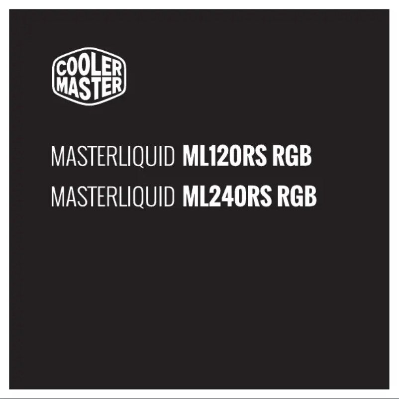 Page n°1 - Manuel utilisateur Cooler Master MasterLiquid ML240RS RGB