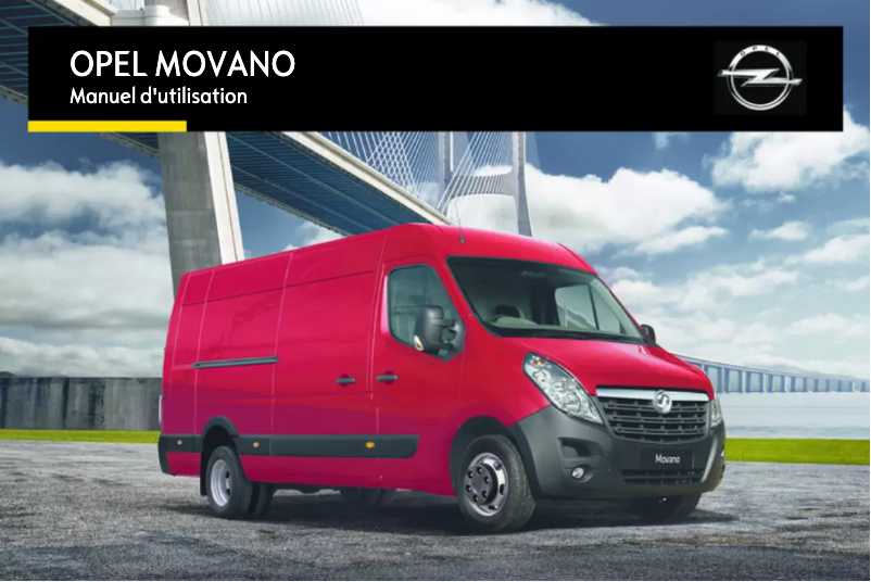 Page 1 de la notice Manuel utilisateur Opel Movano (2015)