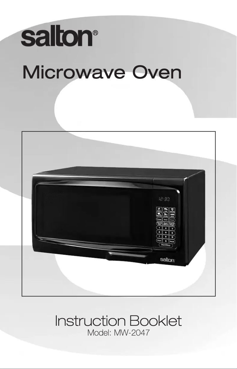 Página 1 del manual Manual de usuario Salton MW-2047