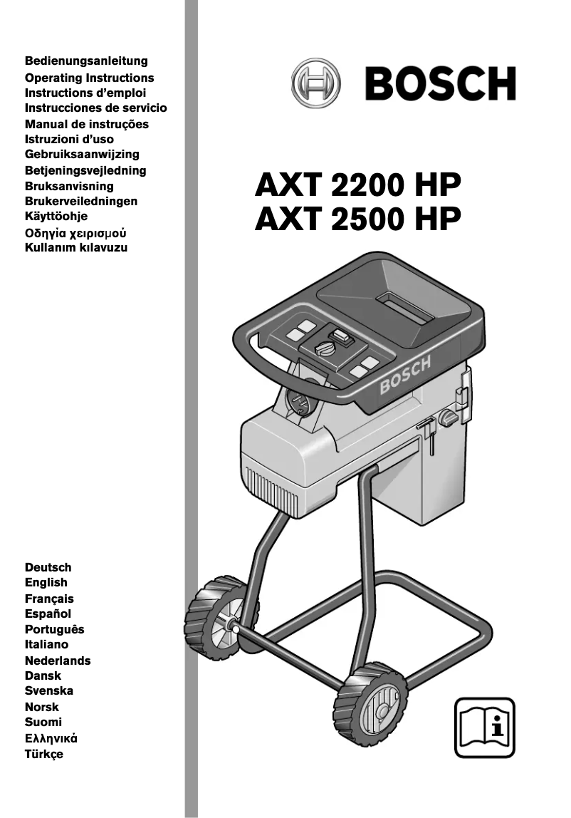 Image de la première page du manuel de l'appareil AXT 2200 HP