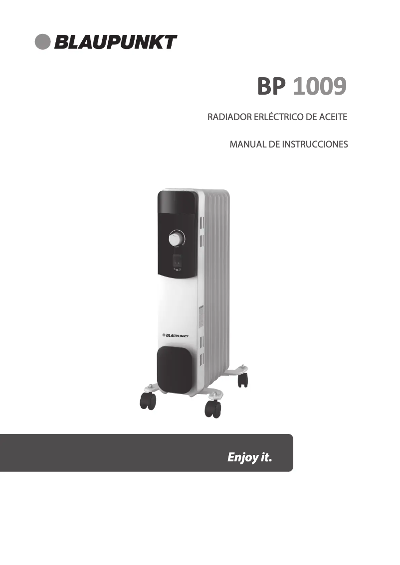 Página 1 del manual Manual de usuario Blaupunkt BP1009