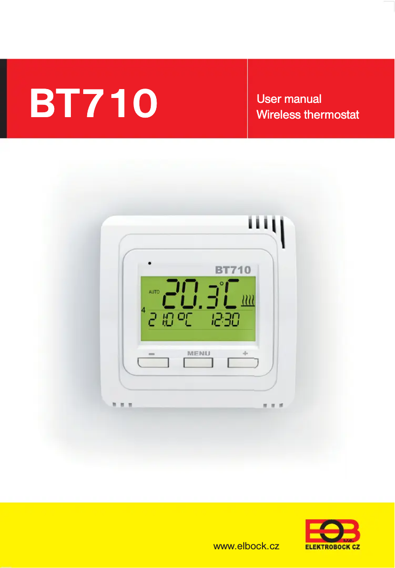 Page n°1 - Manuel utilisateur Elektrobock BT713