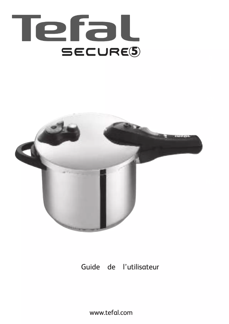 Page 1 de la notice Manuel utilisateur Tefal Secure 5 P25042