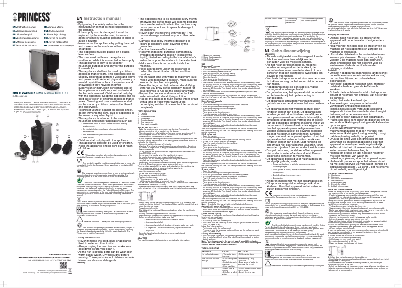 Image de la première page du manuel de l'appareil 249450