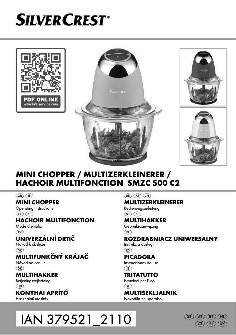 Page 1 de la notice Manuel utilisateur SilverCrest SMZ 260 J4