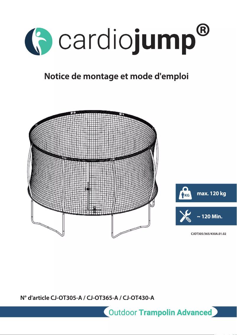 Imagen de la primera página del manual del dispositivo Fitness Trampolin