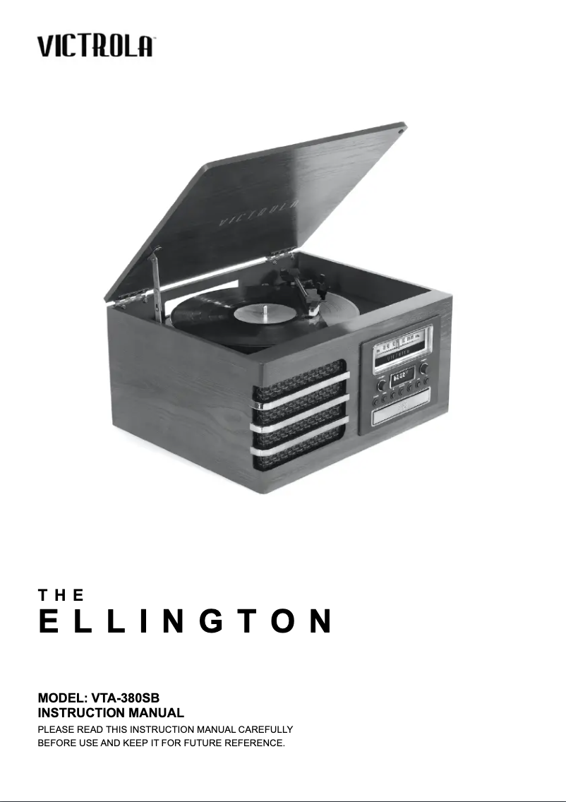 Image de la première page du manuel de l'appareil Ellington VTA-380SB