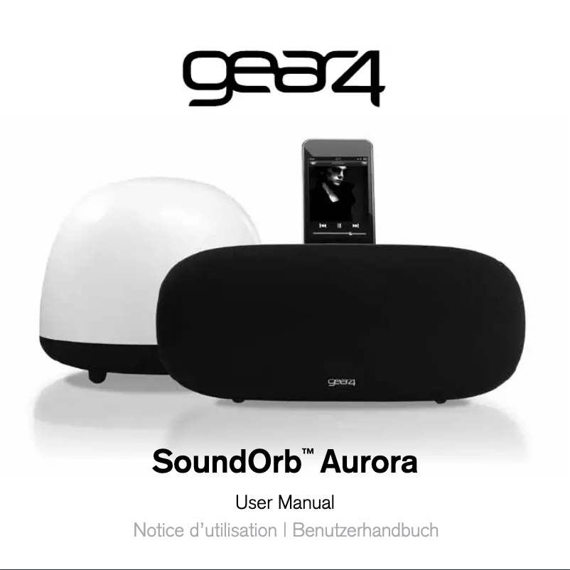 Page 1 of the manual User Manual Gear4 SoundOrb Aurora