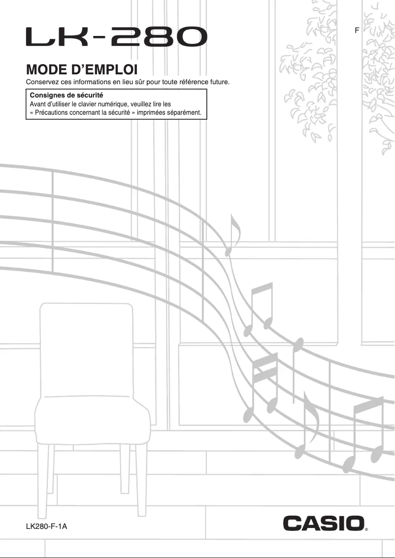 Image de la première page du manuel de l'appareil LK-280