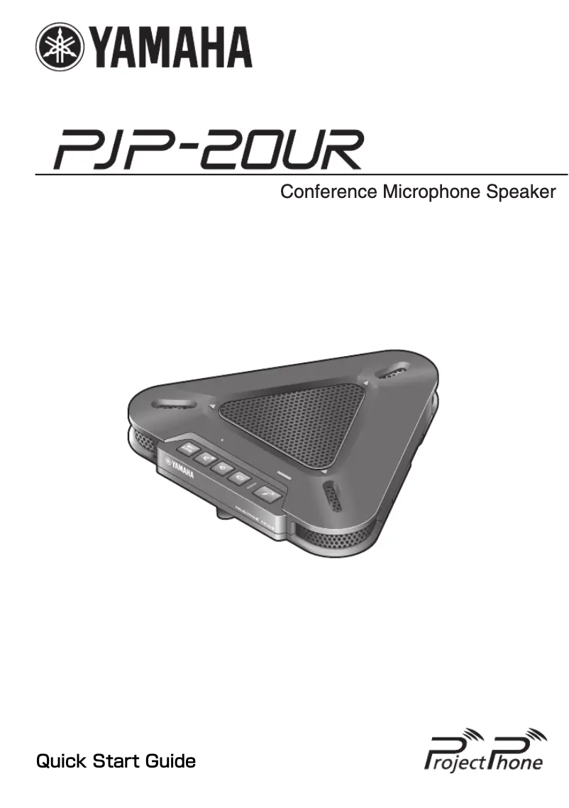 Page 1 of the manual User Manual Yamaha PJP-20UR