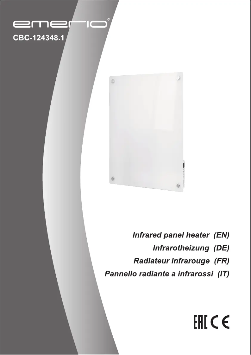 Page 1 de la notice Manuel utilisateur Emerio CBC-124348